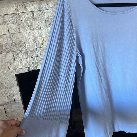 Talbots size Large light blue light sweater top - Picture 8 of 8